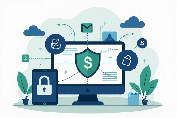 Ilustrasi keamanan data dan privasi online